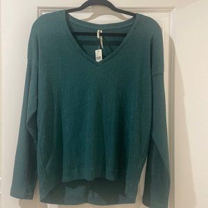 NWT Anthropologie green basic tee